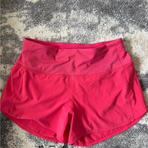 lululemon athletica Pink 4 inch Speed Up Shorts